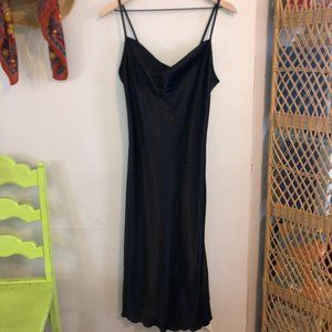 Black slip dress